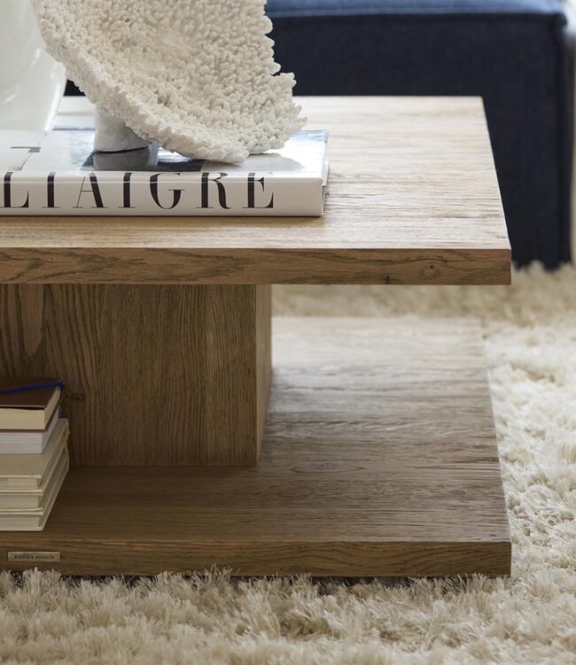 Rivièra Maison Vermont Salontafel | Eikenhout | H45 x B90 x D90 cm