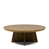 Zermatt Salontafel | Eikenhout | H37 x D100 cm