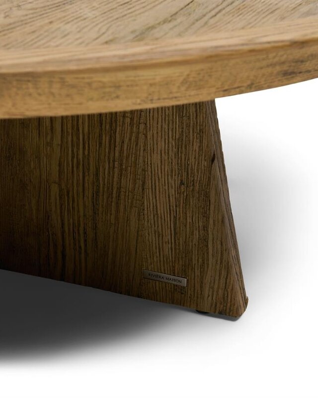 Rivièra Maison Zermatt Salontafel | Eikenhout | H37 x D100 cm