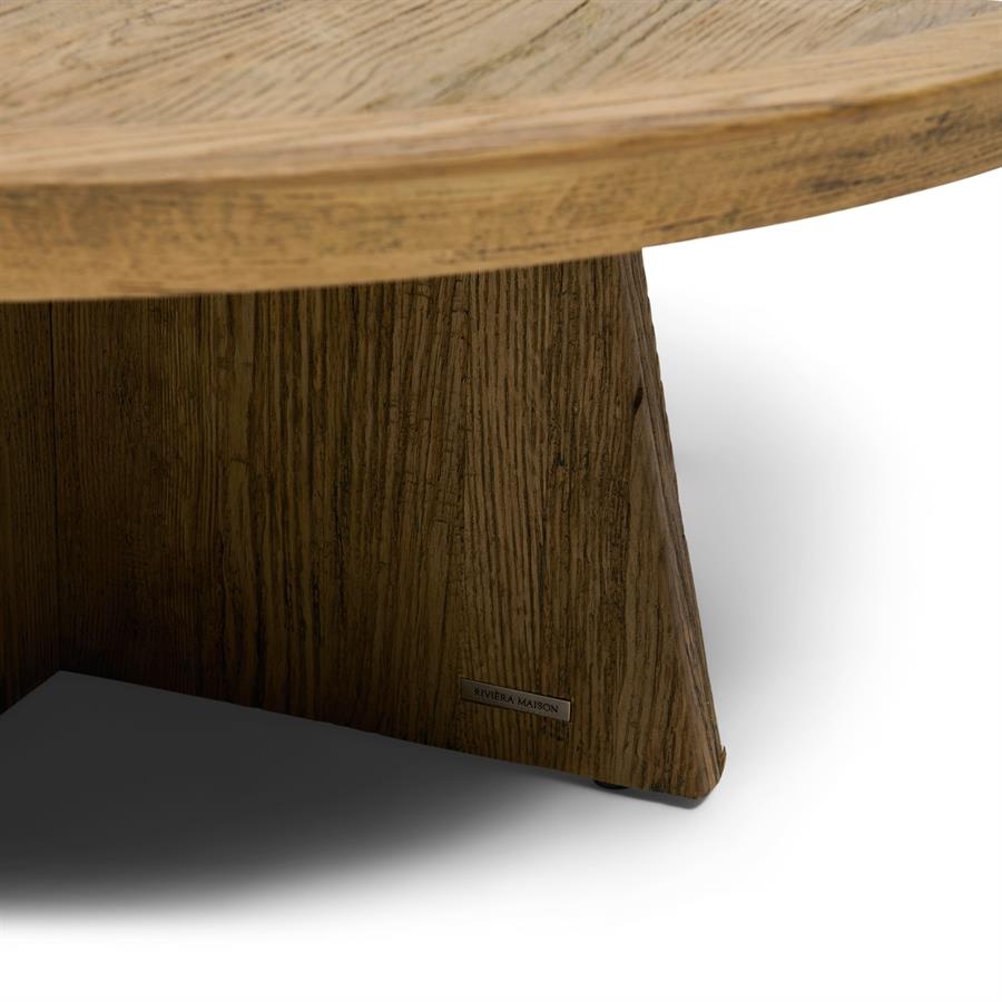 Rivièra Maison Zermatt Salontafel | Eikenhout | H37 x D100 cm