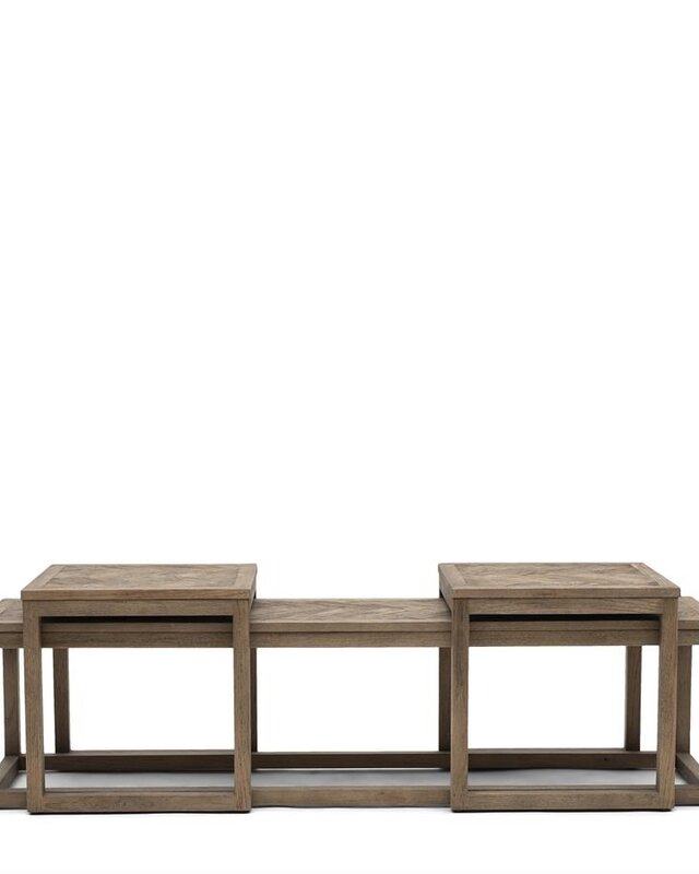 Rivièra Maison Harbour Island Salontafel | Set Van 3 | Eikenhout