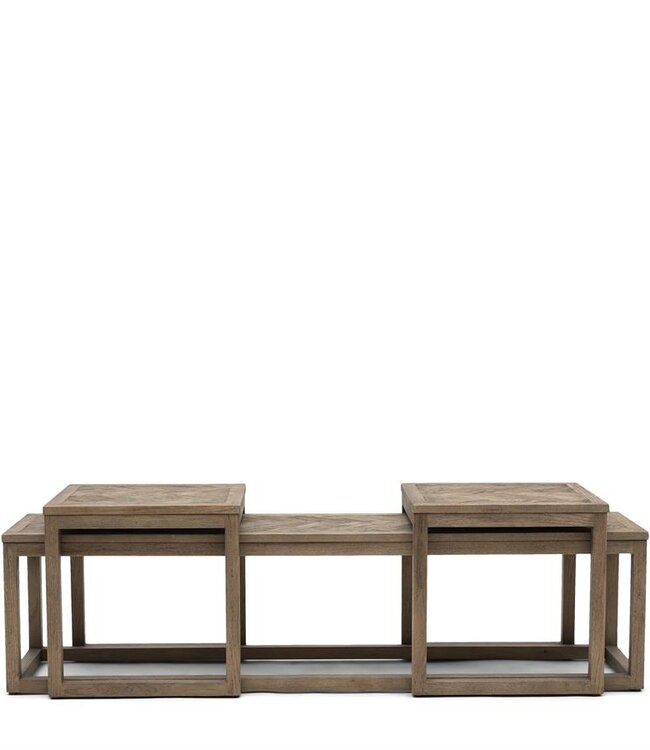 Rivièra Maison Harbour Island Salontafel | Set Van 3 | Eikenhout