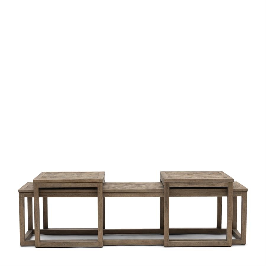 Rivièra Maison Harbour Island Salontafel | Set Van 3 | Eikenhout