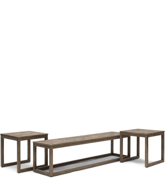 Rivièra Maison Harbour Island Salontafel | Set Van 3 | Eikenhout