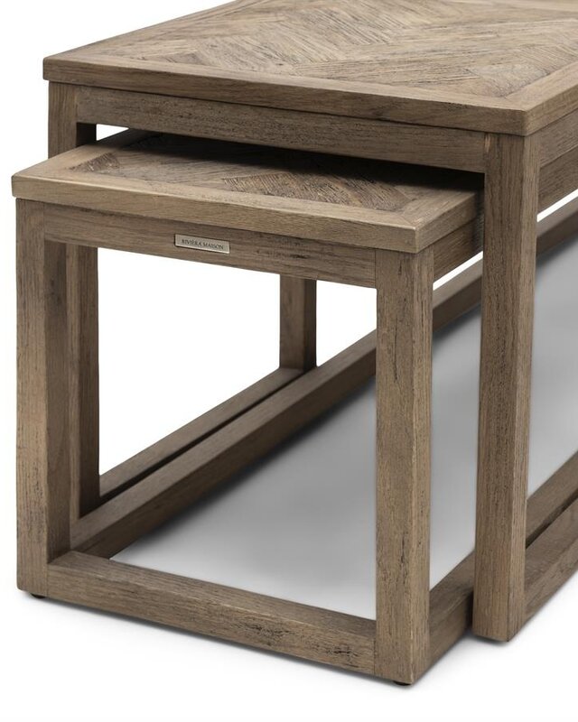 Rivièra Maison Harbour Island Salontafel | Set Van 3 | Eikenhout