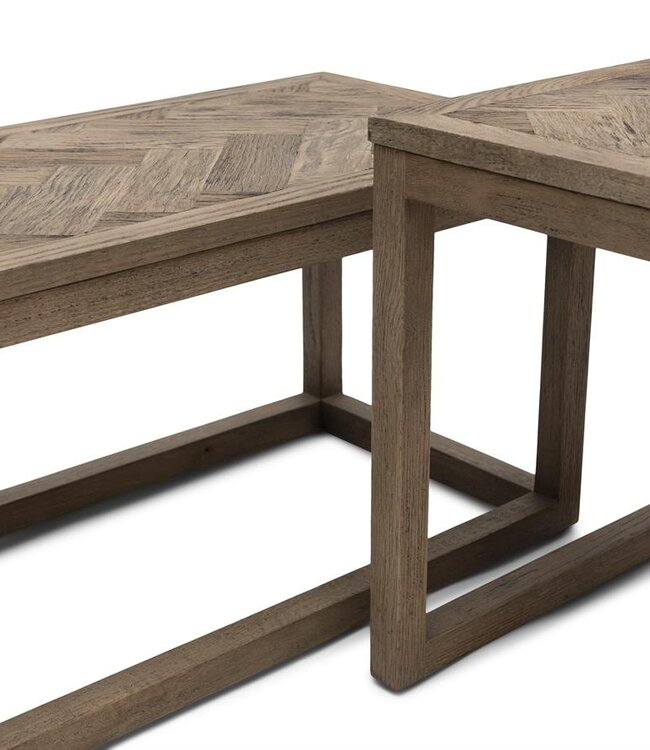 Rivièra Maison Harbour Island Salontafel | Set Van 3 | Eikenhout