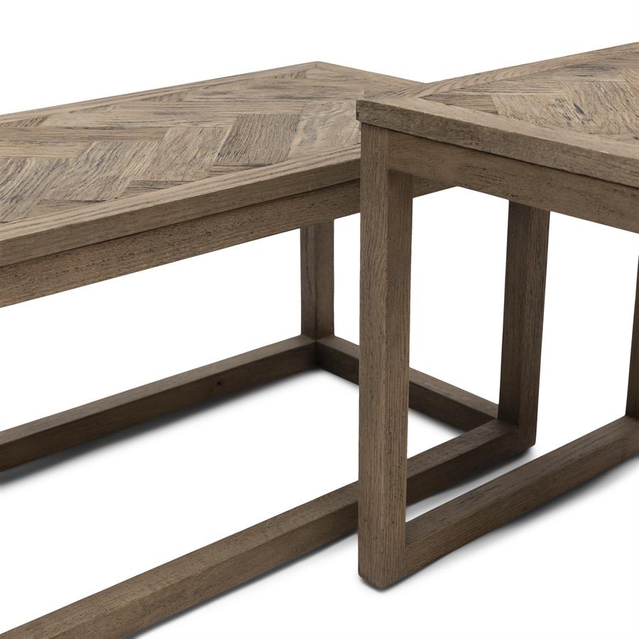 Rivièra Maison Harbour Island Salontafel | Set Van 3 | Eikenhout