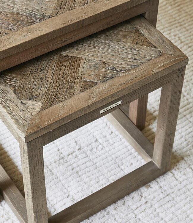 Rivièra Maison Harbour Island Salontafel | Set Van 3 | Eikenhout