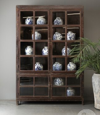Be-Uniq Oude Winkelvitrine Kast | India | H245xB161xD42 cm
