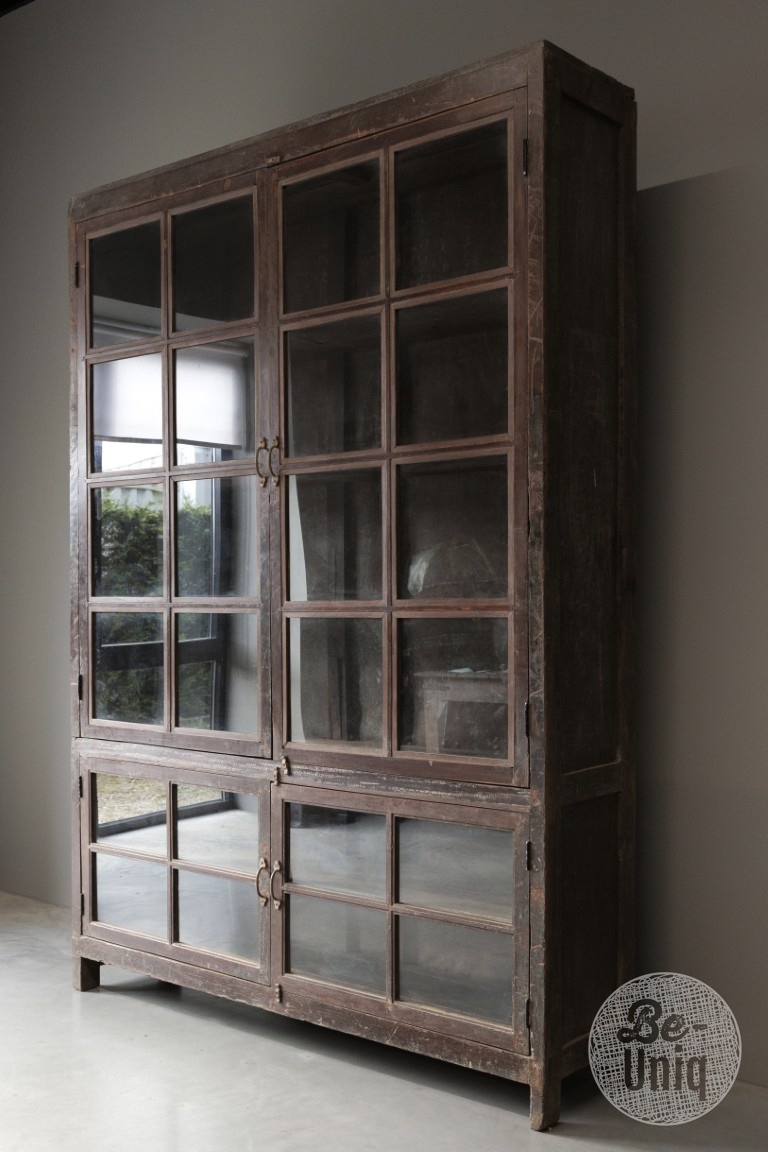 Be-Uniq Oude Winkelvitrine Kast | India | H245xB161xD42 cm