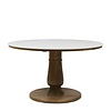 Amalfi Eettafel | Marmer | Eikenhout | 130 cm