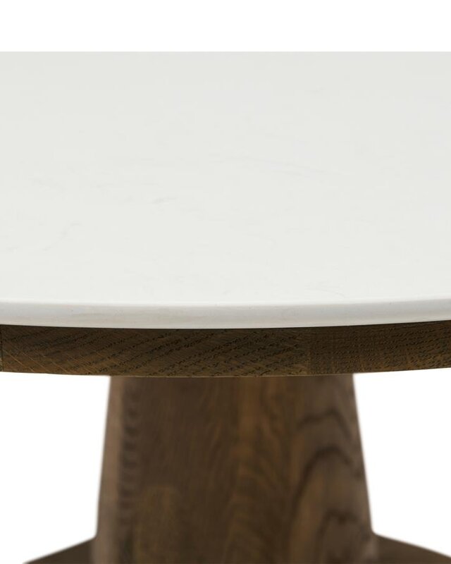 Rivièra Maison Amalfi Eettafel | Marmer | Eikenhout | 130 cm