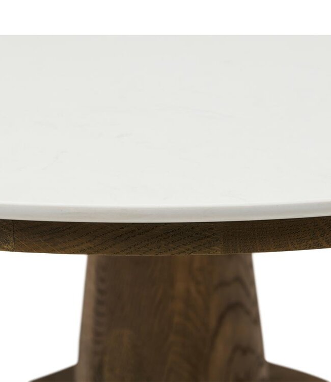 Rivièra Maison Amalfi Eettafel | Marmer | Eikenhout | 130 cm