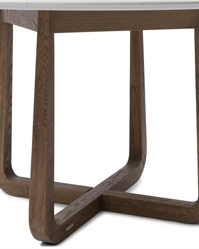 Rivièra Maison Casone Eettafel | Marmer | Eikenhout | 140 cm