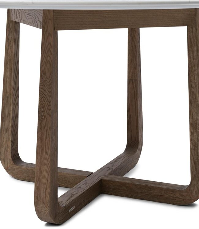 Rivièra Maison Casone Eettafel | Marmer | Eikenhout | 140 cm
