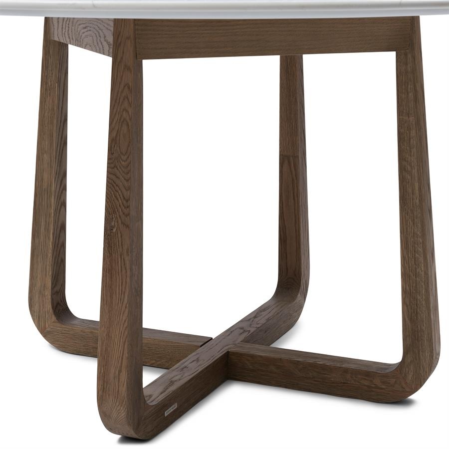 Rivièra Maison Casone Eettafel | Marmer | Eikenhout | 140 cm