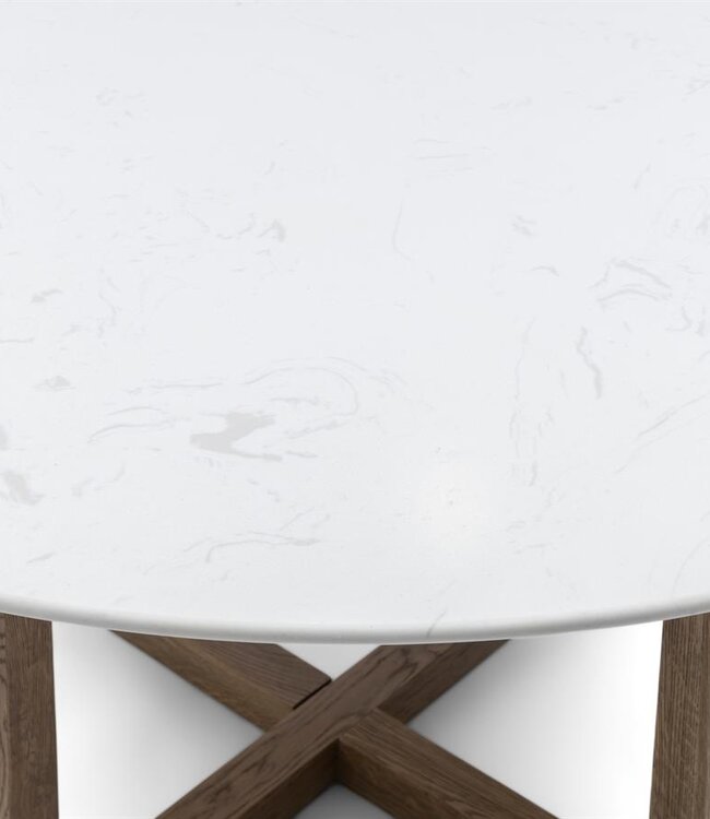 Rivièra Maison Casone Eettafel | Marmer | Eikenhout | 140 cm
