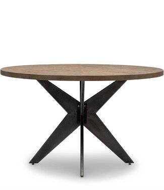 Rivièra Maison Falcon Crest Eettafel | Eikenhout | 130 cm
