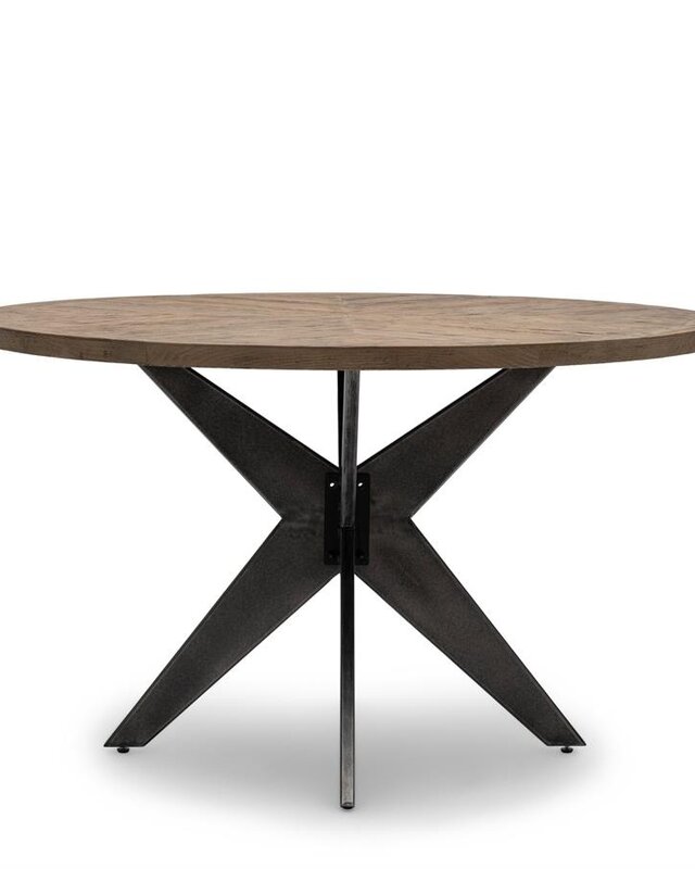 Rivièra Maison Falcon Crest Eettafel | Eikenhout | 130 cm