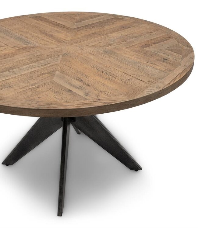 Rivièra Maison Falcon Crest Eettafel | Eikenhout | 130 cm