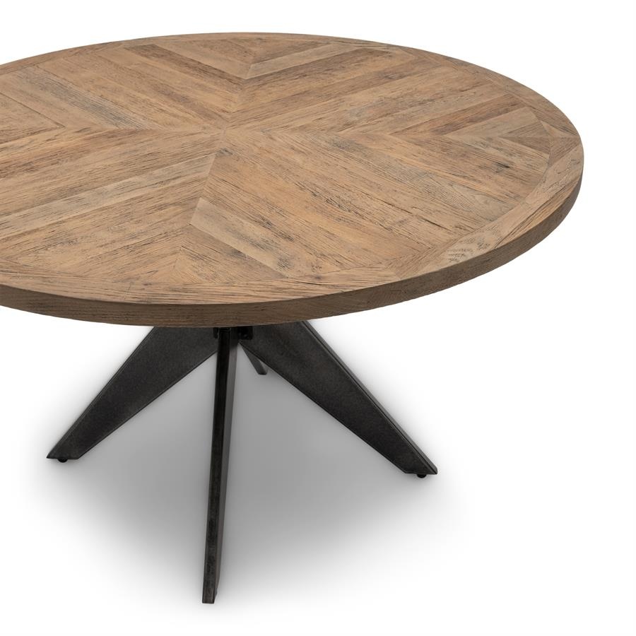 Rivièra Maison Falcon Crest Eettafel | Eikenhout | 130 cm