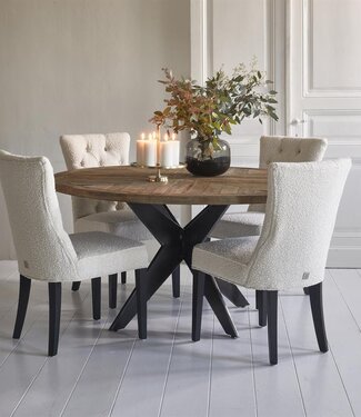 Rivièra Maison Falcon Crest Eettafel | Eikenhout | 150 cm