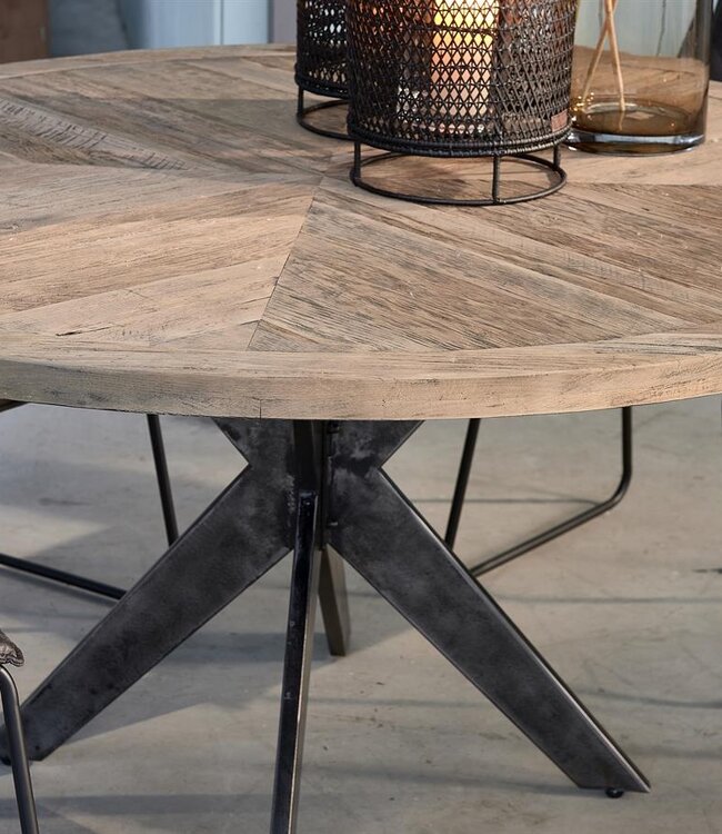 Rivièra Maison Falcon Crest Eettafel | Eikenhout | 150 cm