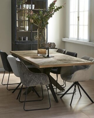 Rivièra Maison Falcon Crest Eettafel | Eikenhout | 230x100 cm