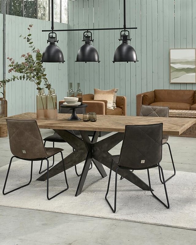 Rivièra Maison Falcon Crest Eettafel | Eikenhout | 230x100 cm