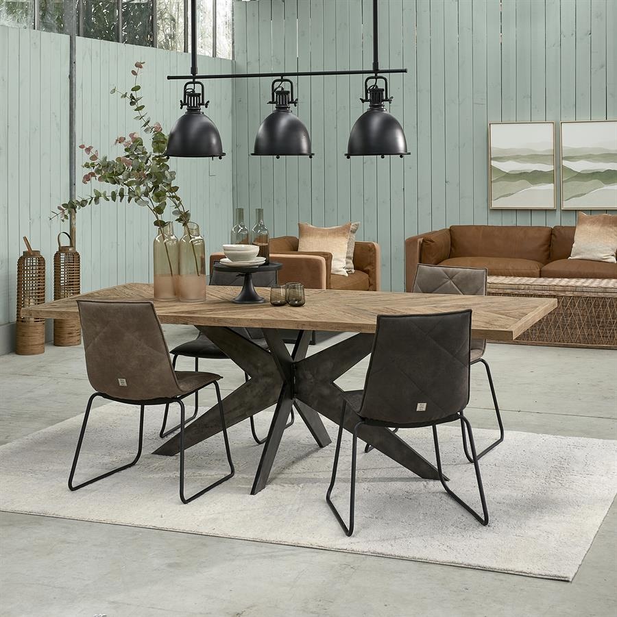 Rivièra Maison Falcon Crest Eettafel | Eikenhout | 230x100 cm
