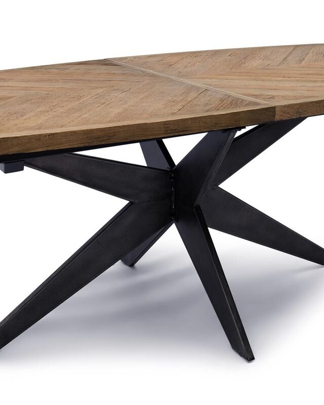 Rivièra Maison Falcon Crest Eettafel | Ovaal | Eikenhout | Uitschuifbaar