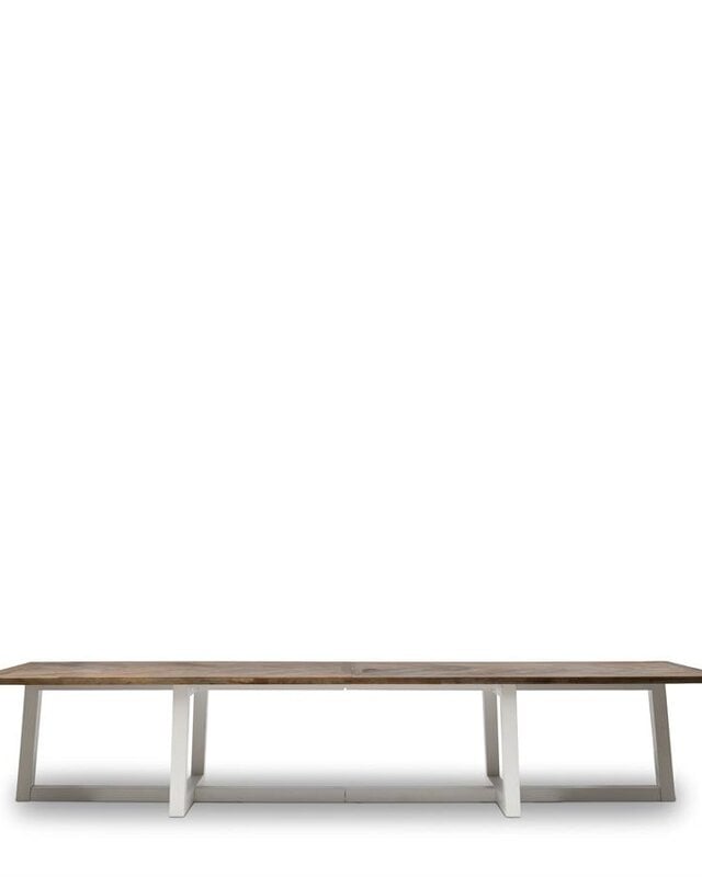 Rivièra Maison Flores Eettafel | Iepenhout | 400x100 cm
