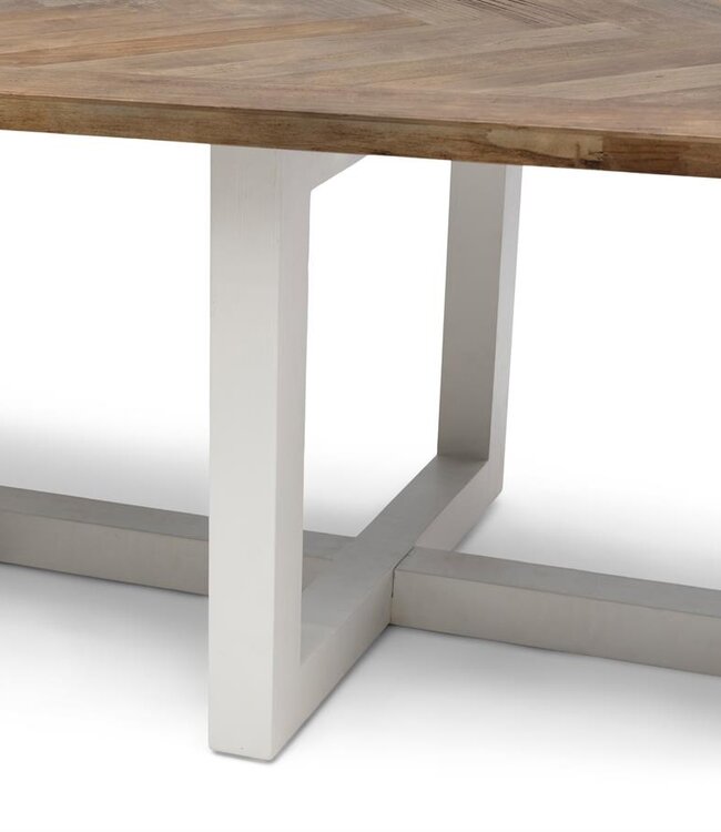 Rivièra Maison Flores Eettafel | Lepenhout | 400x100 cm