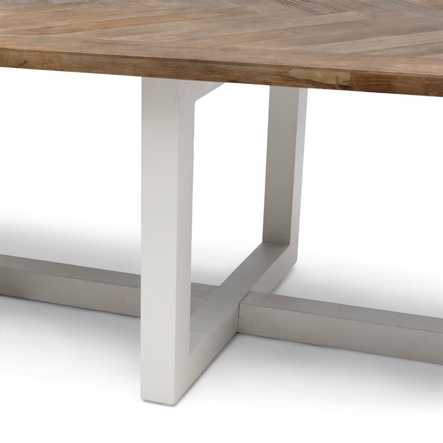 Rivièra Maison Flores Eettafel | Iepenhout | 400x100 cm