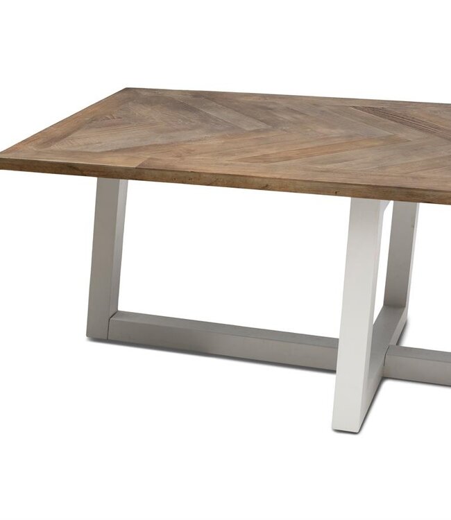Rivièra Maison Flores Eettafel | Lepenhout | 400x100 cm