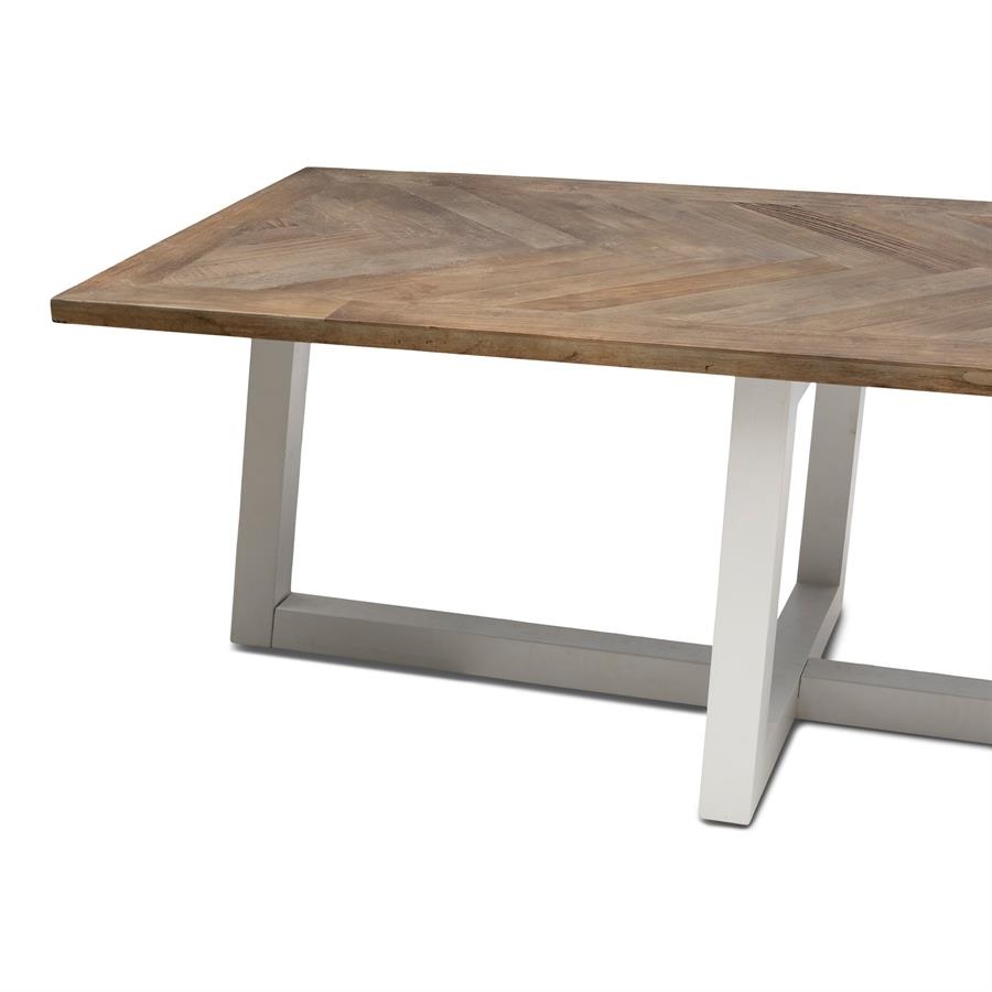Rivièra Maison Flores Eettafel | Iepenhout | 400x100 cm