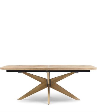 Rivièra Maison Eettafel Portland | Ovaal | Eikenhout | Uitschuifbaar