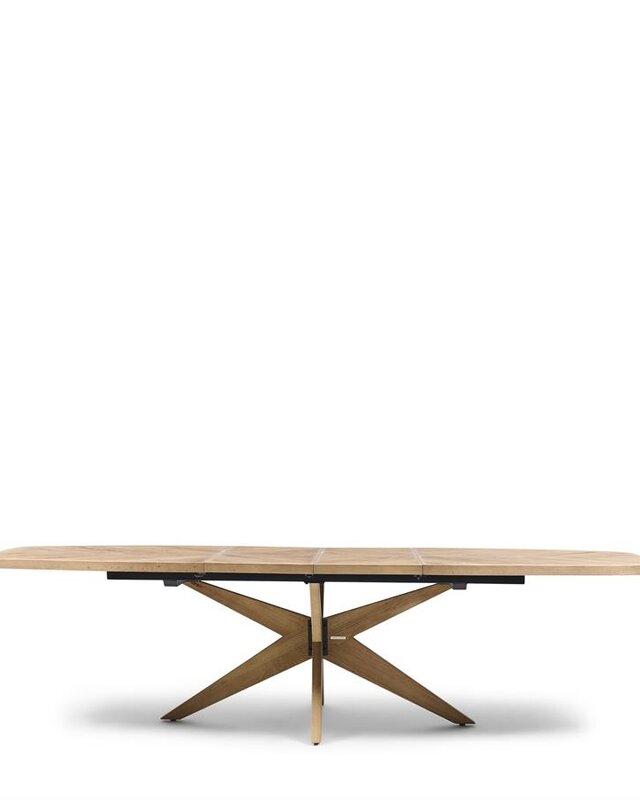 Rivièra Maison Eettafel Portland | Ovaal | Eikenhout | Uitschuifbaar