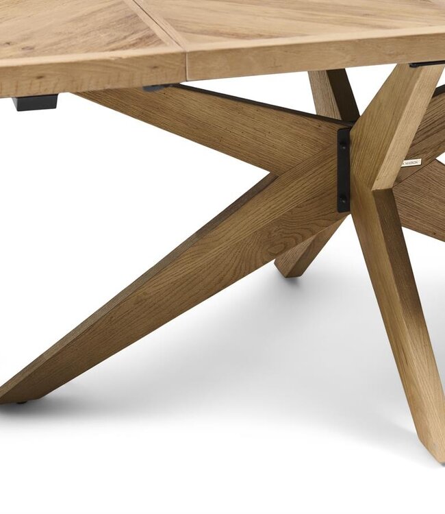 Rivièra Maison Eettafel Portland | Ovaal | Eikenhout | Uitschuifbaar