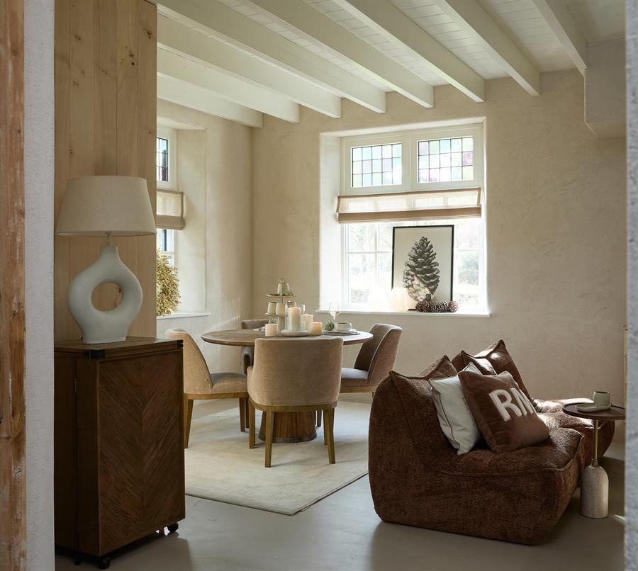 Rivièra Maison Eettafel Siroko Beach | Eikenhout | 130 cm