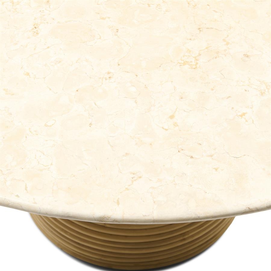 Rivièra Maison Eettafel Vedella | Marmer | Rattan | 130 cm