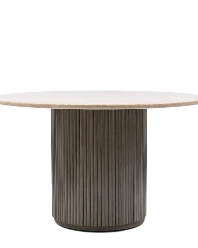 Rivièra Maison Eettafel Villanova | Mangohout | Rond | 130 cm