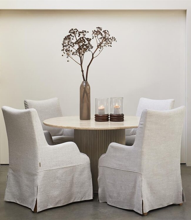 Rivièra Maison Eettafel Villanova | Mangohout | Rond | 130 cm