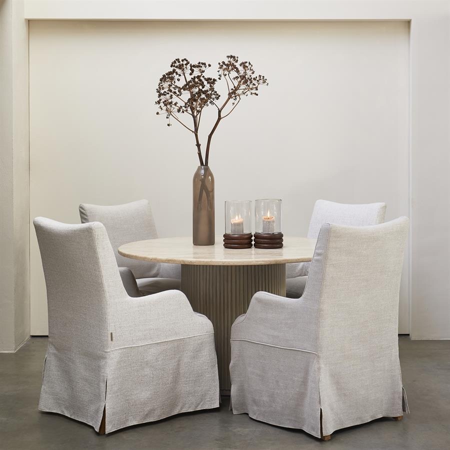 Rivièra Maison Eettafel Villanova | Mangohout | Rond | 130 cm