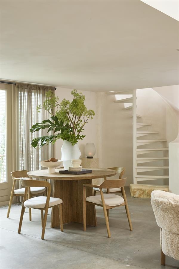 Rivièra Maison Eettafel Zermatt | Eikenhout | D140 cm
