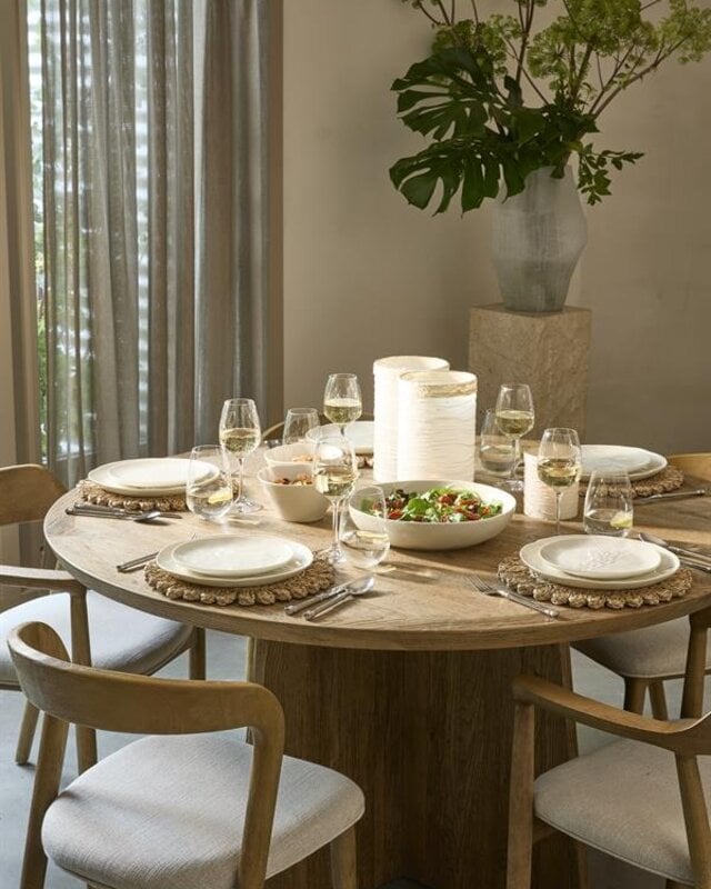 Rivièra Maison Eettafel Zermatt | Eikenhout | D140 cm