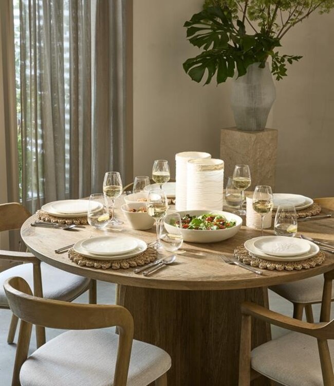 Rivièra Maison Eettafel Zermatt | Eikenhout | D140 cm