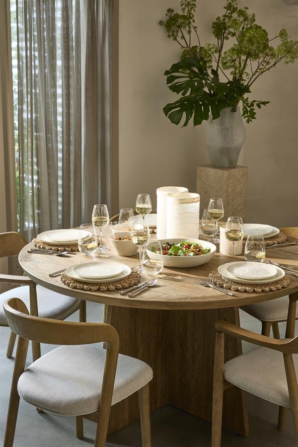 Rivièra Maison Eettafel Zermatt | Eikenhout | D140 cm