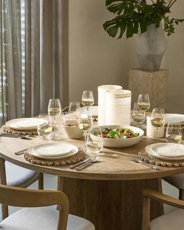 Rivièra Maison Eettafel Zermatt | Eikenhout | D140 cm