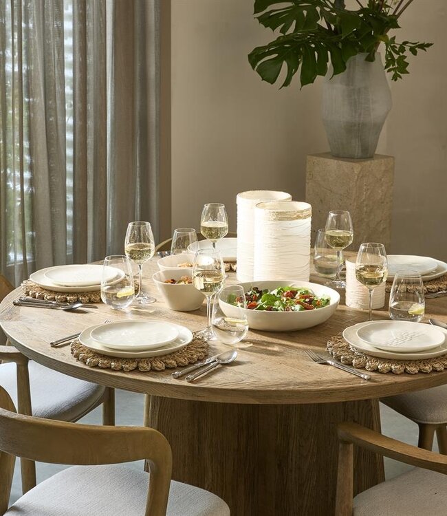 Rivièra Maison Eettafel Zermatt | Eikenhout | D140 cm